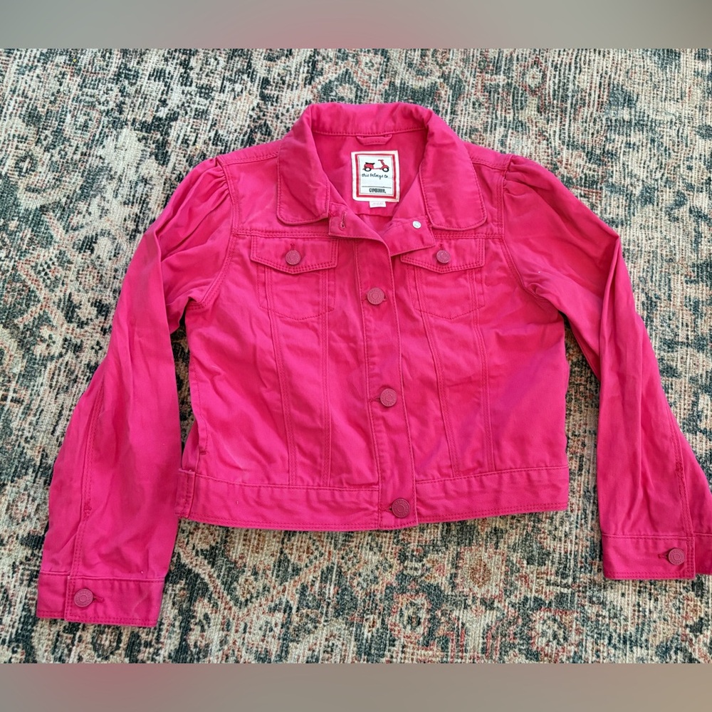 Gymboree hot pink girls jacket, M (8)